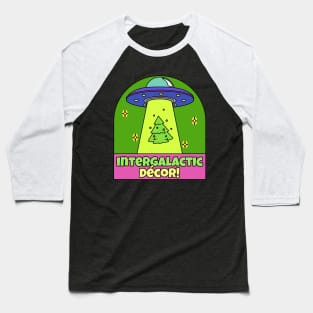 UFO Christmas Shirt | Merry And Bright Shirt | Christmas Gift Baseball T-Shirt